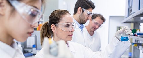 Group of researchers in a lab.